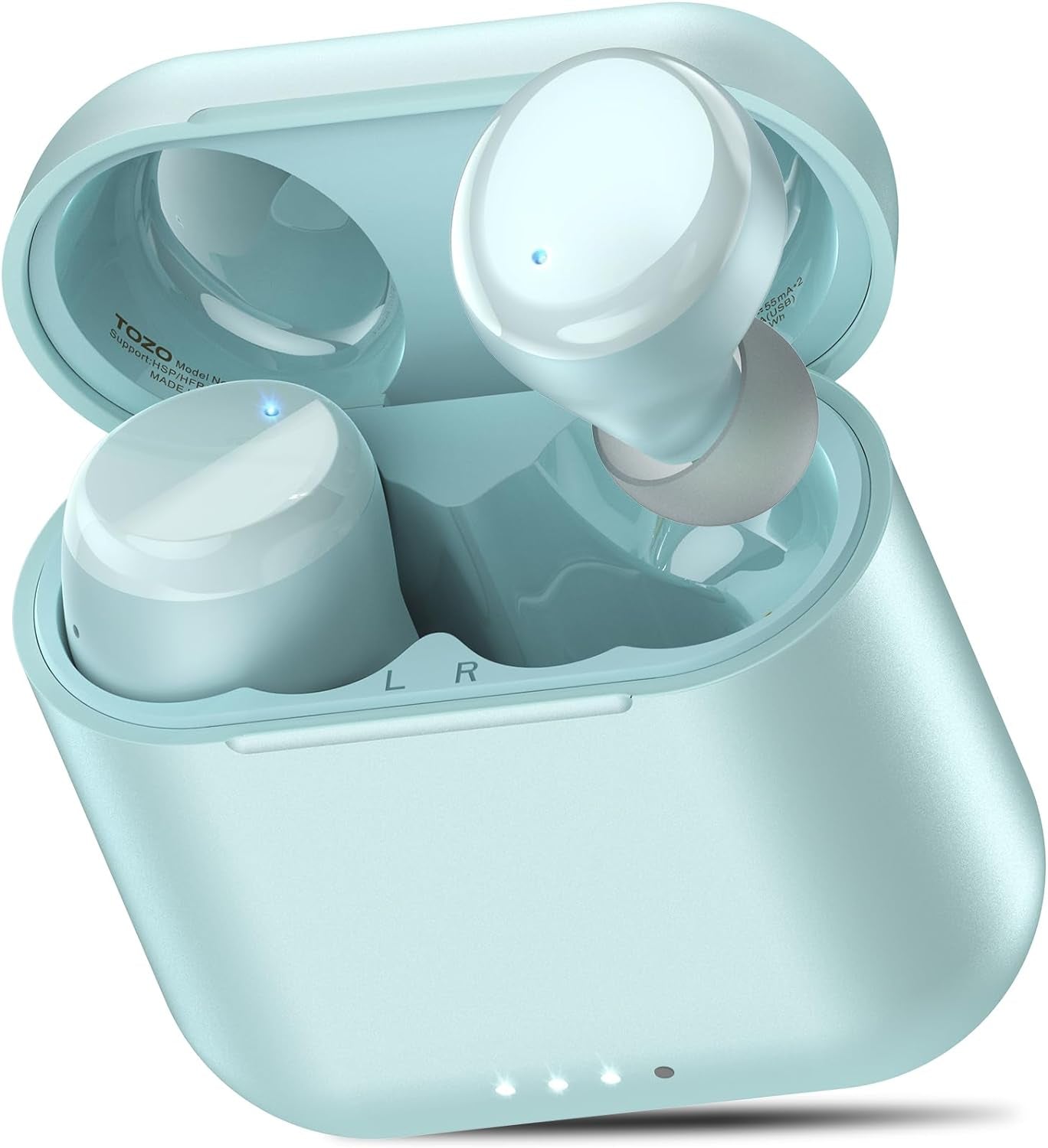 TOZO T6 (Ergonomic Edition) Wireless Earbuds Bluetooth 5.3 Headphones, APP EQ Customisable, 50Hrs Playtime with Wireless Charging Case, IPX8 Waterproof, Ergonomic Design in-Ear Headset, 2024 Version - Digital Haven