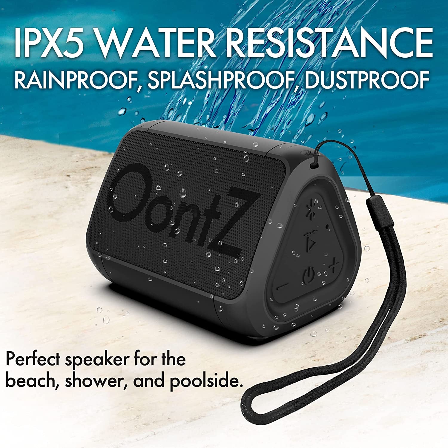 Oontz Solo Bluetooth Speaker, Loud Small Bluetooth Speaker, Stocking Stuffer Electronic Wireless Mini Speaker, Black - Digital Haven