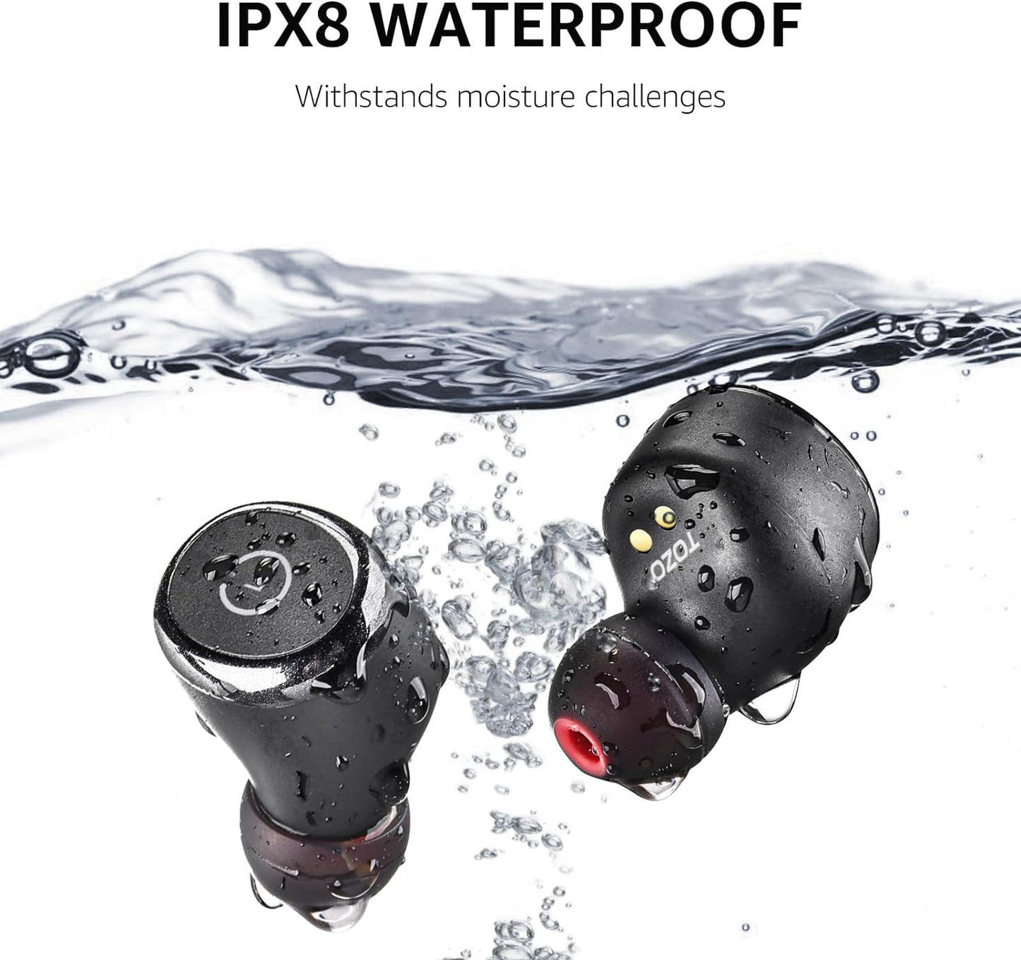TOZO T10 (Ergonomic Edition)Wireless Earbuds Bluetooth 5.3 Headphones, App Customize EQ, Ergonomic Design, 55H Playtime, Wireless Charging Case, IPX8 Waterproof Sound In-Ear Headset, 2024 New Version - Digital Haven