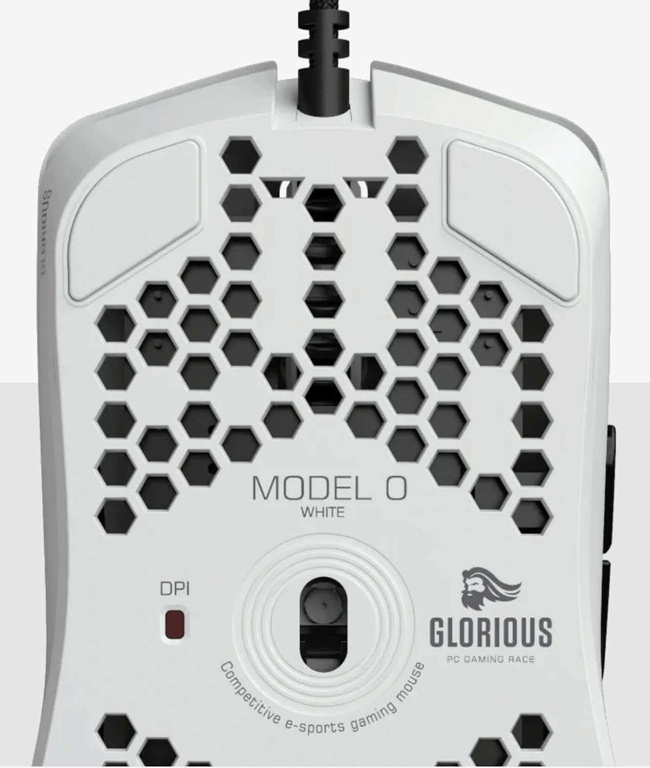 Model O Wired Gaming Mouse 67G Superlight Honeycomb Design, RGB, Pixart 3360 Sensor, Omron Switches, Ambidextrous - Matte White - Digital Haven