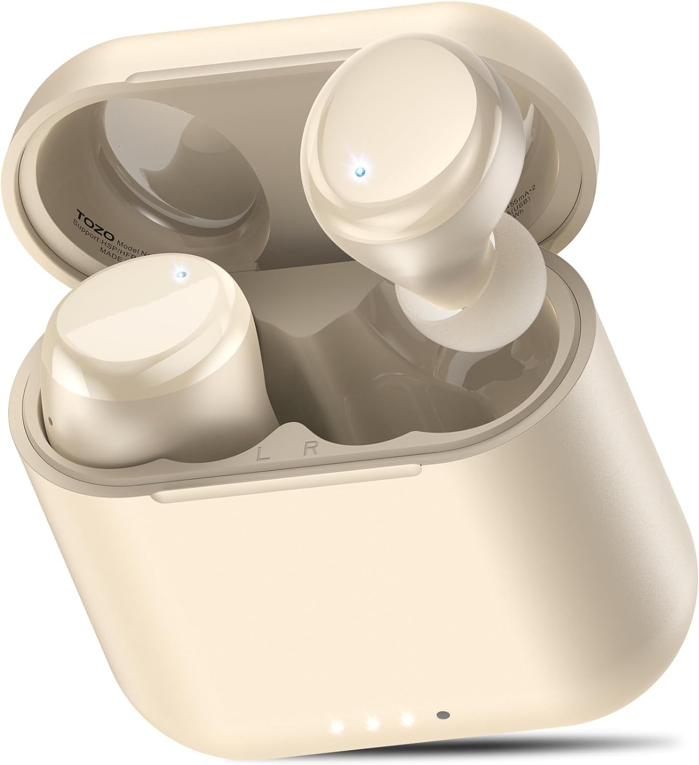 TOZO T6 (Ergonomic Edition) Wireless Earbuds Bluetooth 5.3 Headphones, APP EQ Customisable, 50Hrs Playtime with Wireless Charging Case, IPX8 Waterproof, Ergonomic Design in-Ear Headset, 2024 Version - Digital Haven