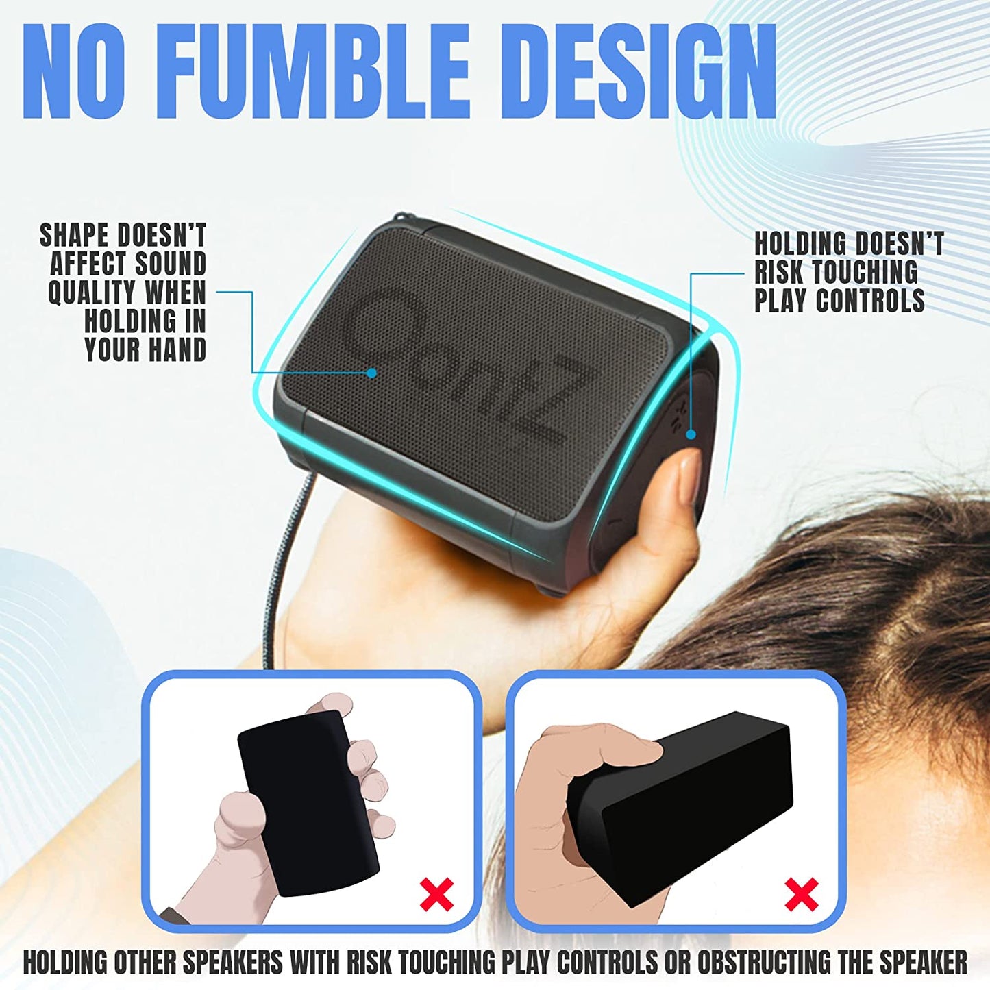 Oontz Solo Bluetooth Speaker, Loud Small Bluetooth Speaker, Stocking Stuffer Electronic Wireless Mini Speaker, Black - Digital Haven