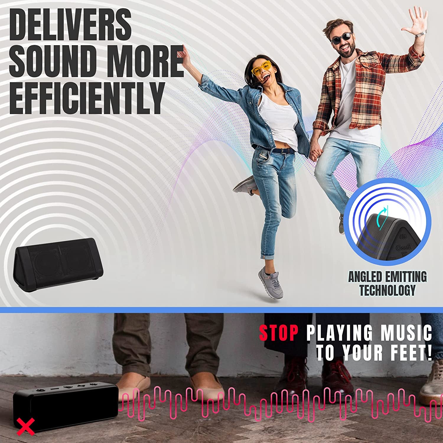 Oontz Solo Bluetooth Speaker, Loud Small Bluetooth Speaker, Stocking Stuffer Electronic Wireless Mini Speaker, Black - Digital Haven