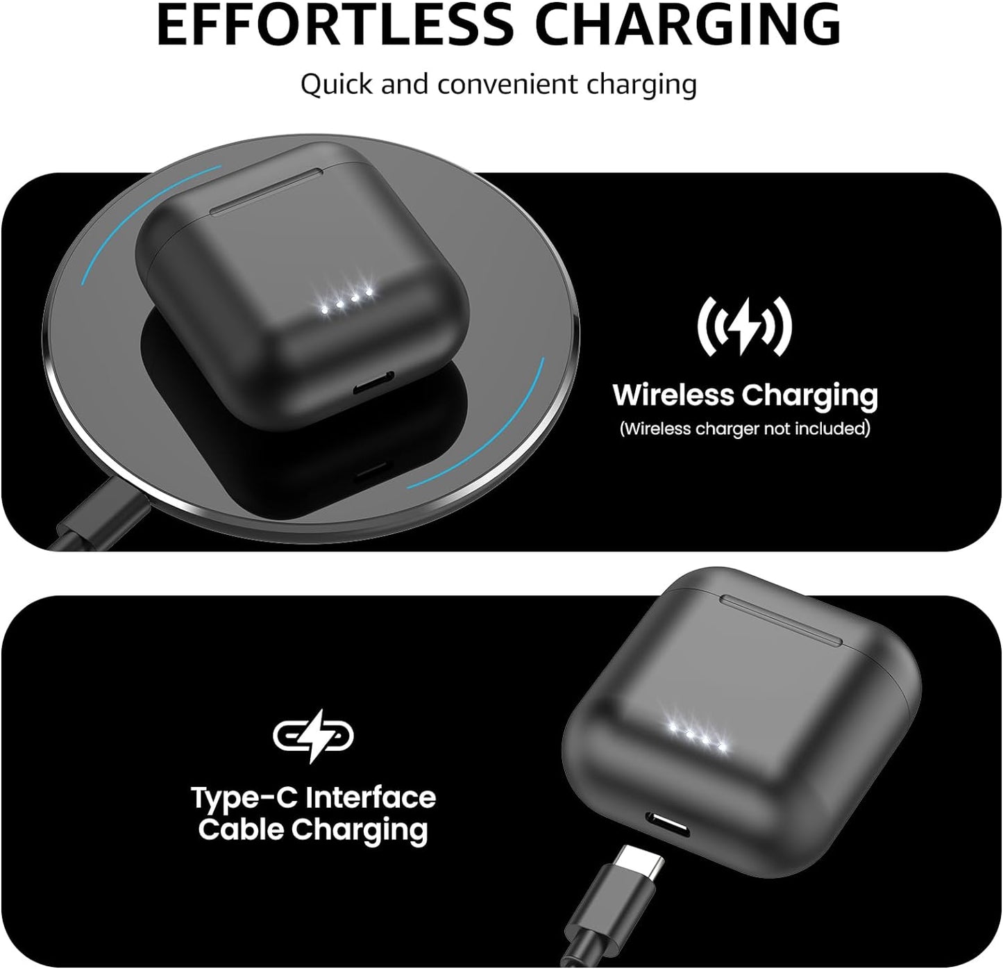 TOZO T6 (Ergonomic Edition) Wireless Earbuds Bluetooth 5.3 Headphones, APP EQ Customisable, 50Hrs Playtime with Wireless Charging Case, IPX8 Waterproof, Ergonomic Design in-Ear Headset, 2024 Version - Digital Haven