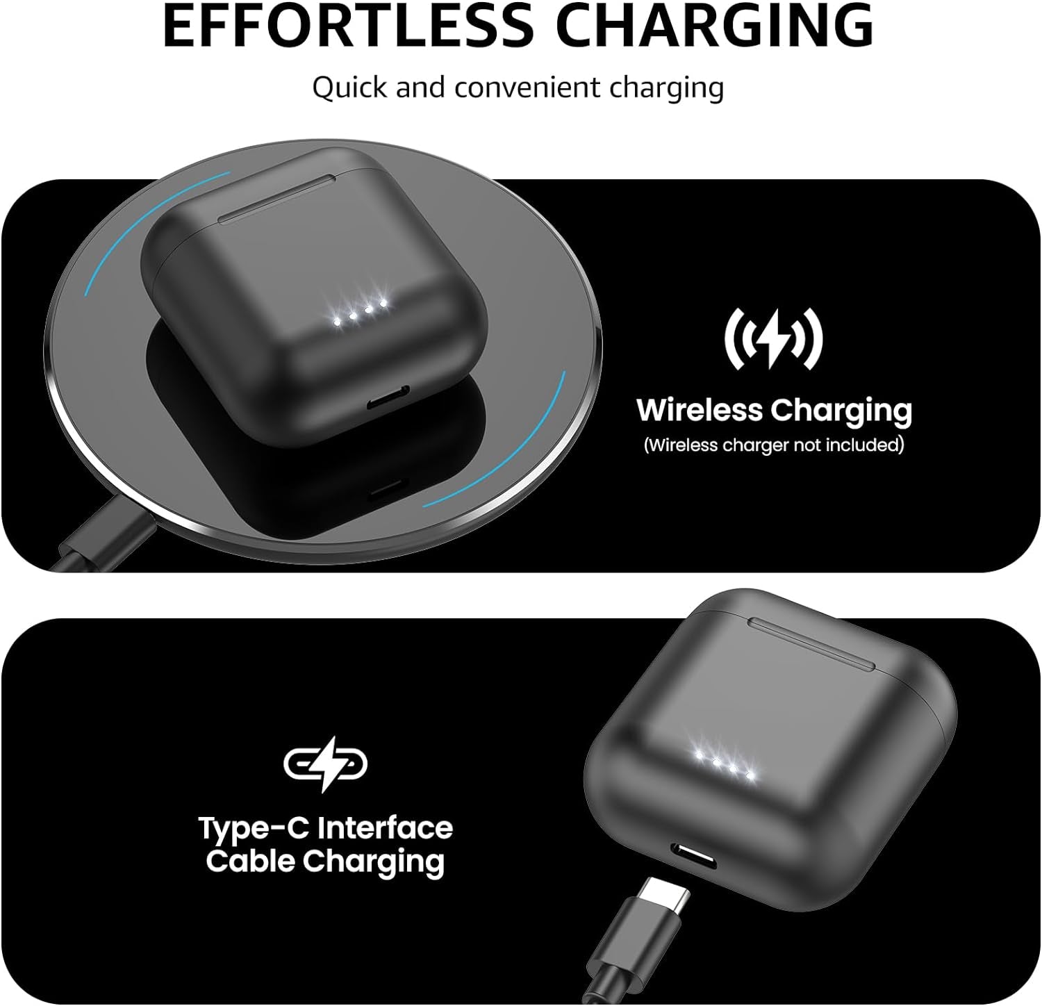 TOZO T6 (Ergonomic Edition) Wireless Earbuds Bluetooth 5.3 Headphones, APP EQ Customisable, 50Hrs Playtime with Wireless Charging Case, IPX8 Waterproof, Ergonomic Design in-Ear Headset, 2024 Version - Digital Haven