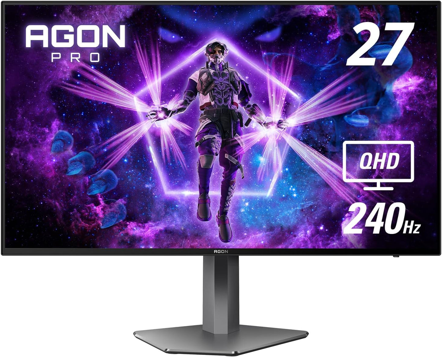 AOC GAMING CQ27G3S Frameless Curved Gaming Monitor, QHD 2K 2560x1440, 1000R VA, 165Hz 1ms, FreeSync Premium ,Black - Digital Haven