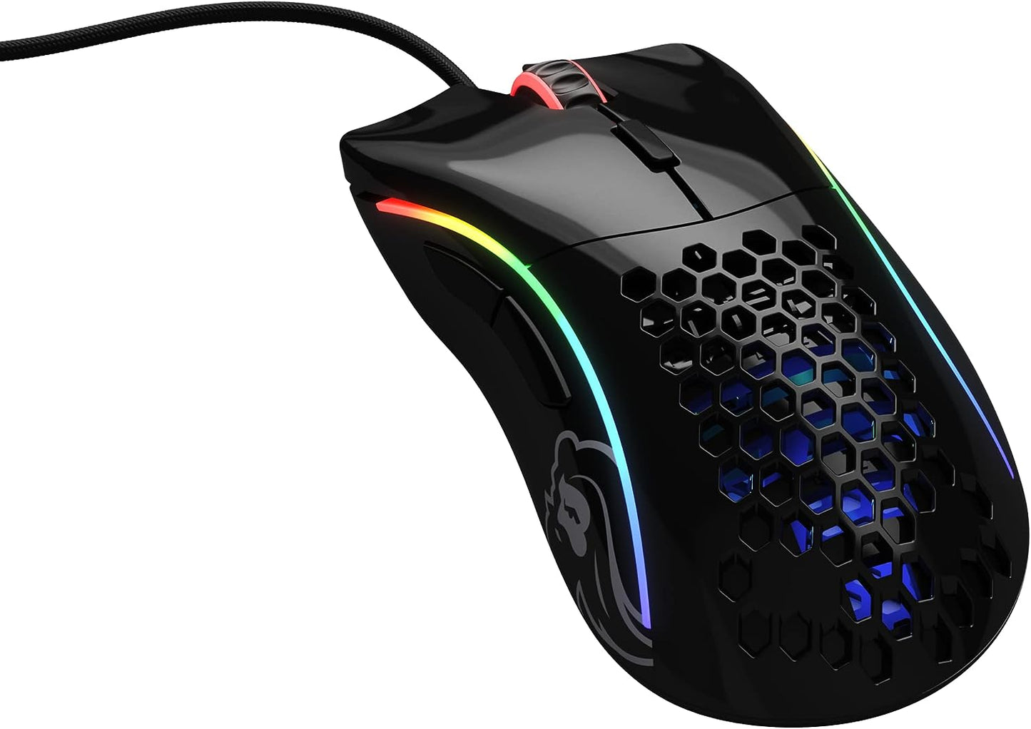 Model O Wired Gaming Mouse 67G Superlight Honeycomb Design, RGB, Pixart 3360 Sensor, Omron Switches, Ambidextrous - Matte White - Digital Haven