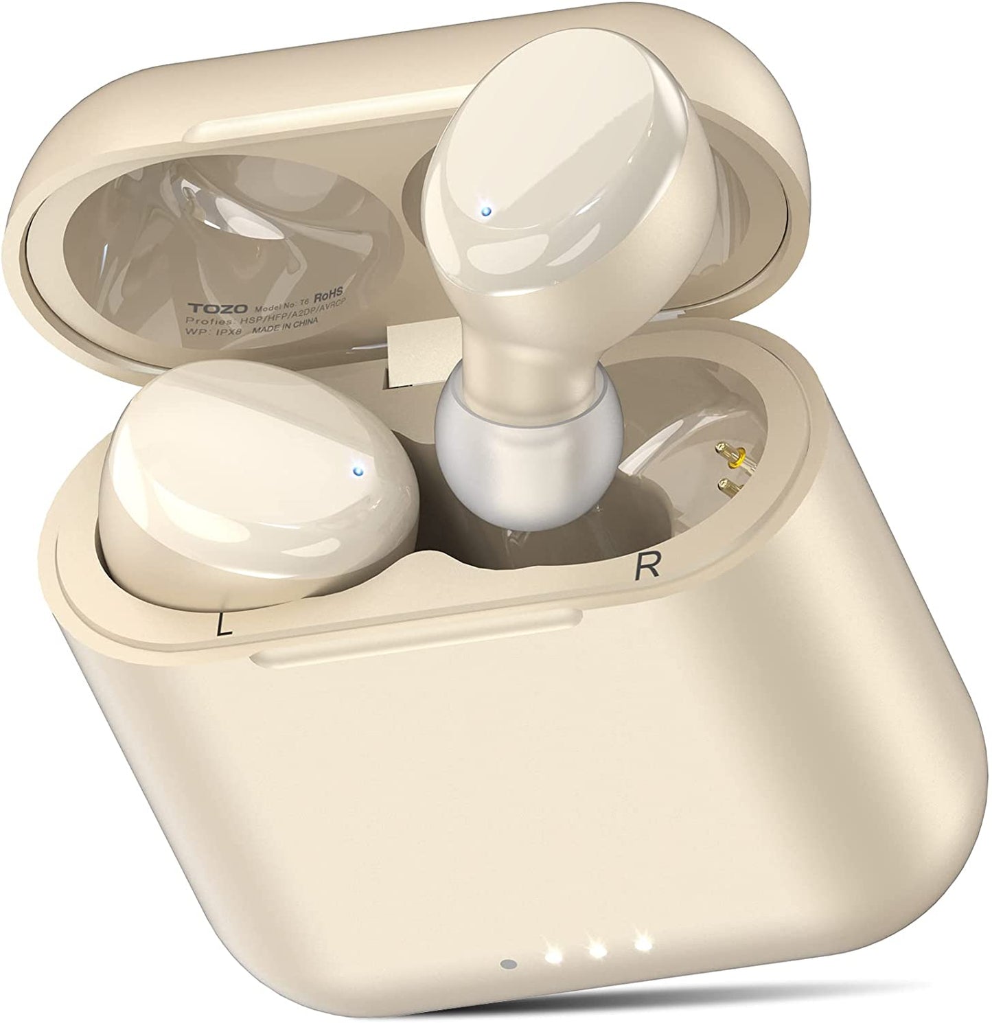 TOZO T6 (Ergonomic Edition) Wireless Earbuds Bluetooth 5.3 Headphones, APP EQ Customisable, 50Hrs Playtime with Wireless Charging Case, IPX8 Waterproof, Ergonomic Design in-Ear Headset, 2024 Version - Digital Haven