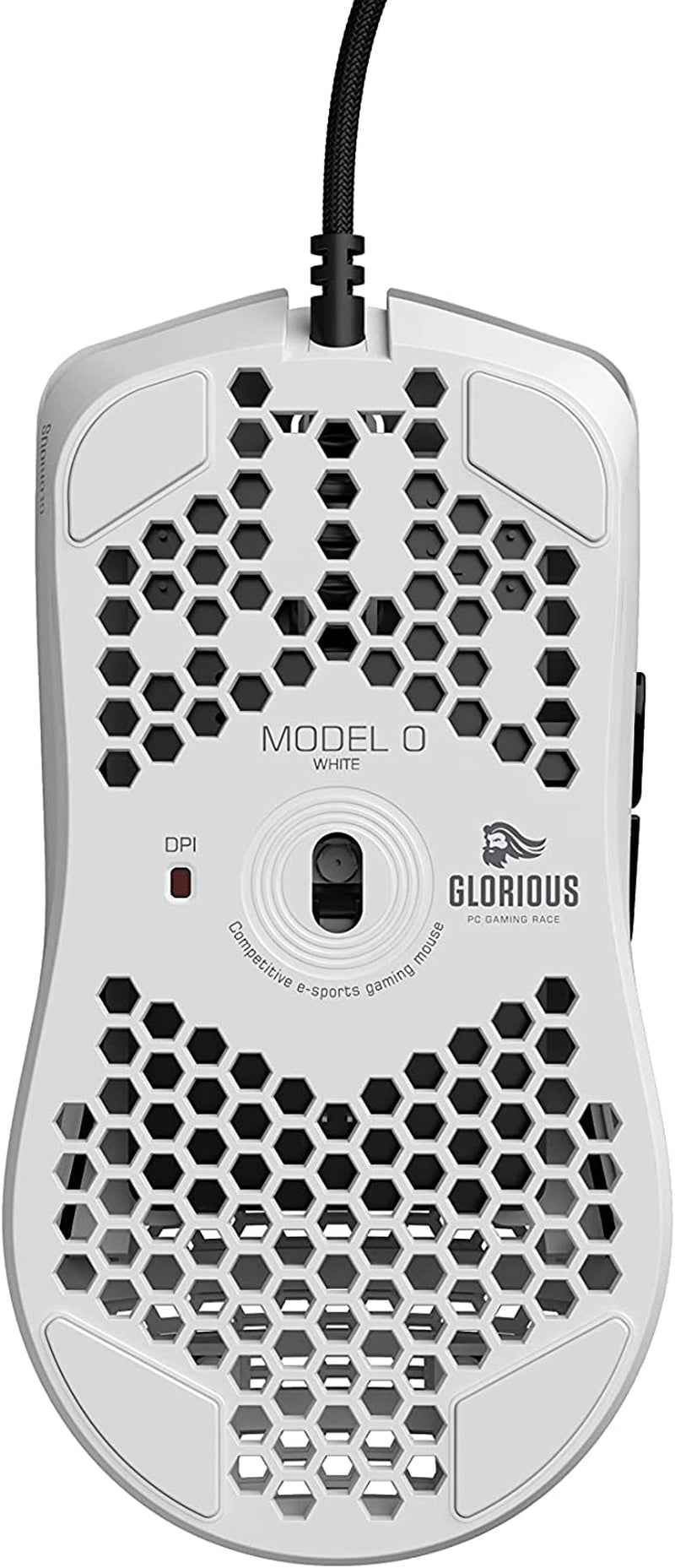 Model O Wired Gaming Mouse 67G Superlight Honeycomb Design, RGB, Pixart 3360 Sensor, Omron Switches, Ambidextrous - Matte White - Digital Haven