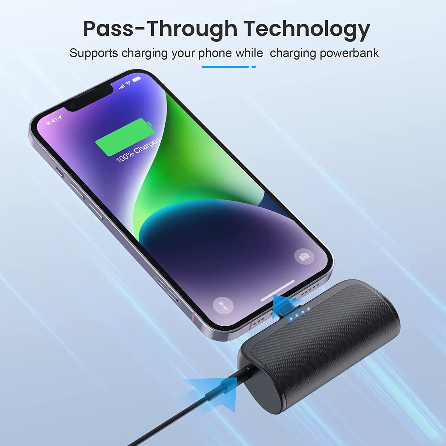 Mini Portable Charger Power Bank for Iphone,5200Mah Portable Phone Charger, Ultra-Compact PD Fast Charging Battery Pack Compatible with Iphone 14/14 Plus/Pro Max/13/12/12 Mini/11/Xs/Xr/X/8/7/6/6S - Digital Haven