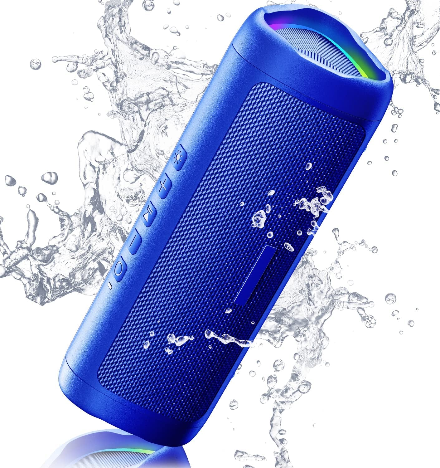 Bluetooth Speaker with HD Sound, Portable Wireless, IPX5 Waterproof, up to 24H Playtime, TWS Pairing, BT5.3, for Home/Party/Outdoor/Beach, Electronic Gadgets, Birthday Gift (Black) - Digital Haven