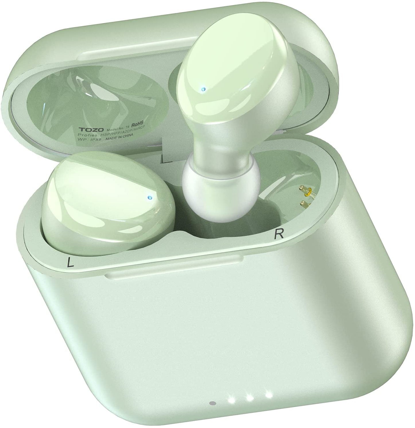 TOZO T6 (Ergonomic Edition) Wireless Earbuds Bluetooth 5.3 Headphones, APP EQ Customisable, 50Hrs Playtime with Wireless Charging Case, IPX8 Waterproof, Ergonomic Design in-Ear Headset, 2024 Version - Digital Haven