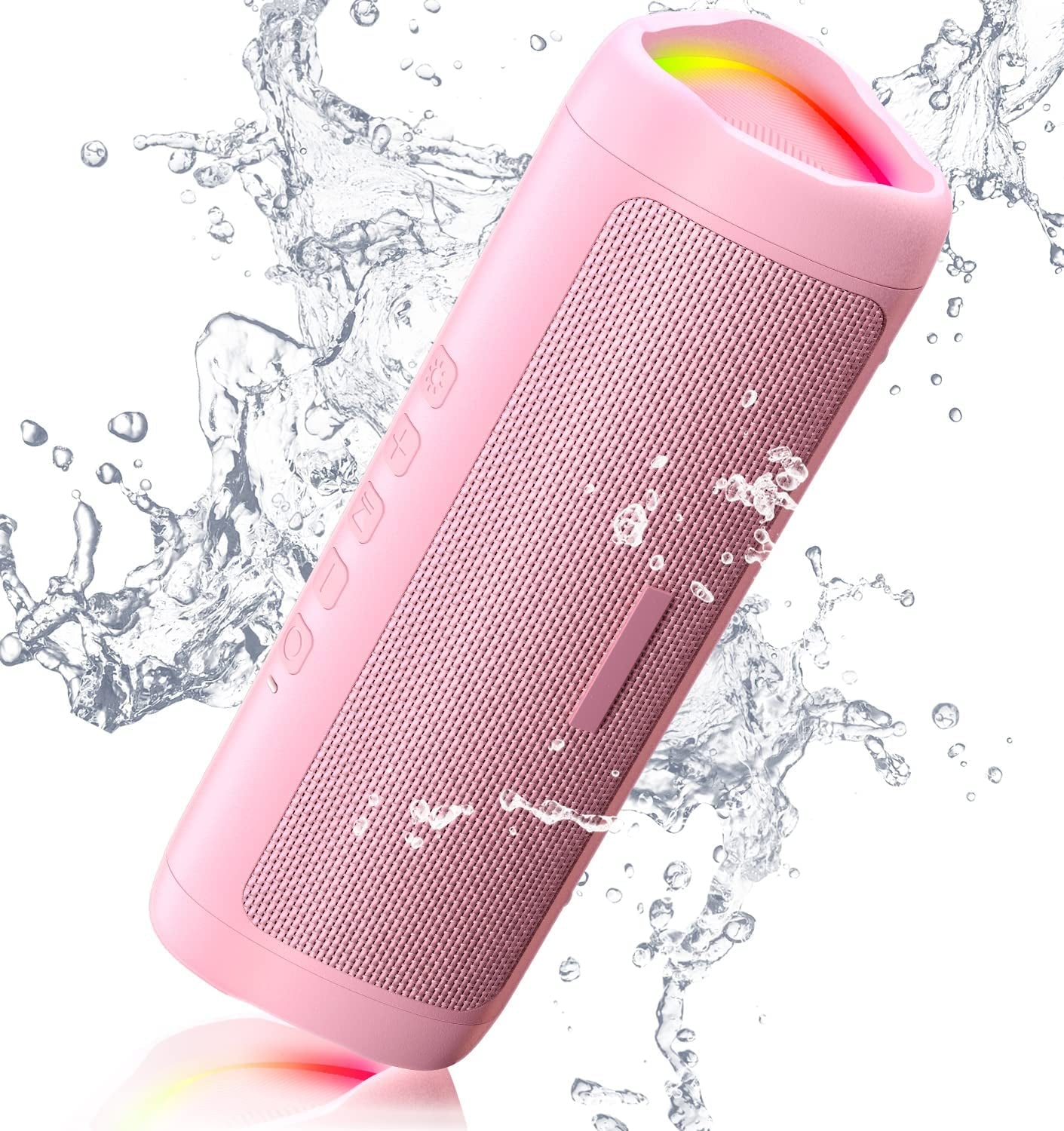 Bluetooth Speaker with HD Sound, Portable Wireless, IPX5 Waterproof, up to 24H Playtime, TWS Pairing, BT5.3, for Home/Party/Outdoor/Beach, Electronic Gadgets, Birthday Gift (Black) - Digital Haven