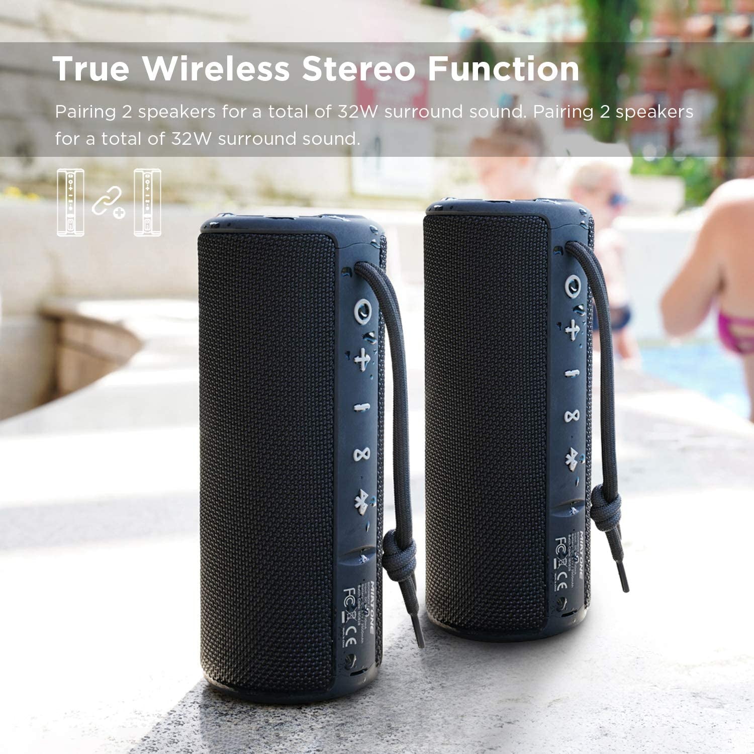 Bluetooth Speakers, Waterproof and Portable Outdoor Wireless Speaker (Black) - Digital Haven