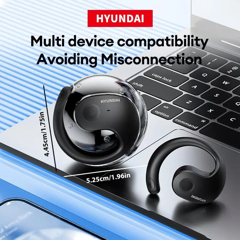 Hyundai Wireless Headphones, In-Ear BT Electronics Earphone Headset, Waterproof Life Headphone Electronics, Modern Cool Design Earbud Headphone, Electronics Audio & Video Product, Earbuds Wireless, Audio Headphone 2024