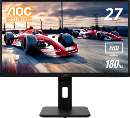 AOC GAMING CQ27G3S Frameless Curved Gaming Monitor, QHD 2K 2560x1440, 1000R VA, 165Hz 1ms, FreeSync Premium ,Black - Digital Haven