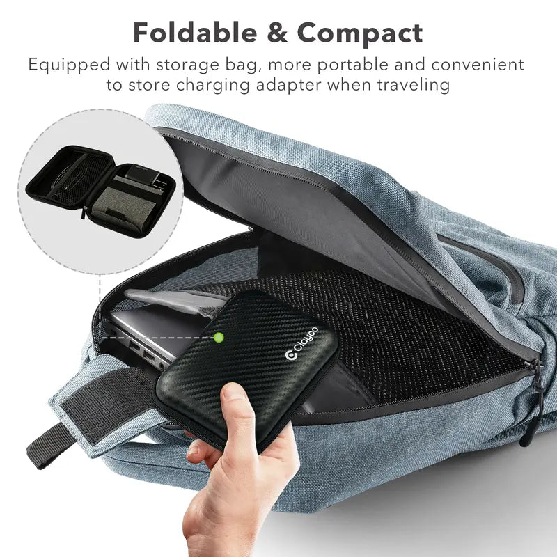 3 in 1 Foldable Wireless Charging Station for Apple Products,Fast Wireless Charger Travel Device with Adapter 20W&Light for Iphone 15/14/13/12/11 Pro Max/X/Xs/Xr 8,Iwatch Ultra/8/7/6/Se/5/4/3/2,Airpods 3/2/Pro,Samsung Phone.(Included Travel Case) (Gray)