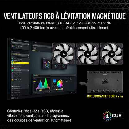 Icue H150I Elite Capellix Liquid CPU Cooler, RGB Pump + Fans, 360Mm for Radiator - Digital Haven