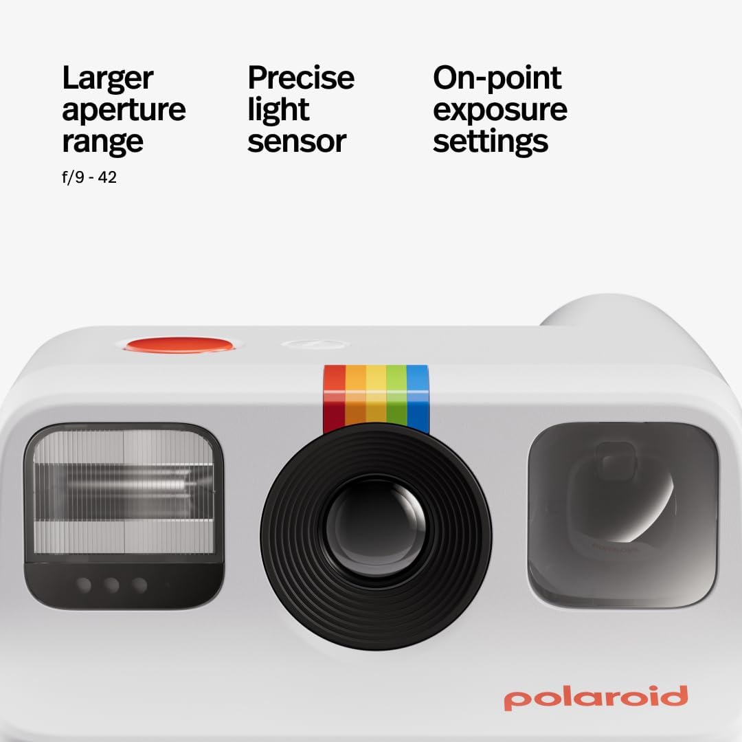 Polaroid Go Generation 2 - Mini Instant Camera + Film Bundle (16 Photos Included) - White (6282)