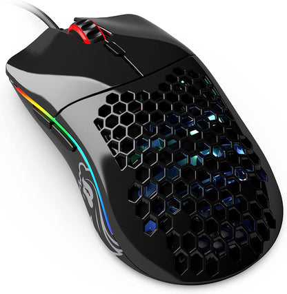 Model O Wired Gaming Mouse 67G Superlight Honeycomb Design, RGB, Pixart 3360 Sensor, Omron Switches, Ambidextrous - Matte White - Digital Haven