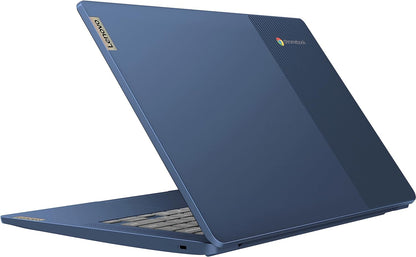 Lenovo Newest Flagship Chromebook, 14'' FHD Touchscreen Slim Thin Light Laptop Computer, 8-Core Mediatek Kompanio 520 Processor, 4GB RAM, 64GB Emmc, Wifi 6,Chrome Os+Hubxcelaccesory, Abyss Blue