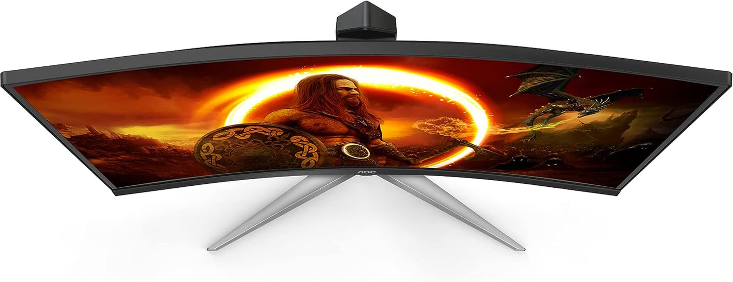 AOC GAMING CQ27G3S Frameless Curved Gaming Monitor, QHD 2K 2560x1440, 1000R VA, 165Hz 1ms, FreeSync Premium ,Black - Digital Haven