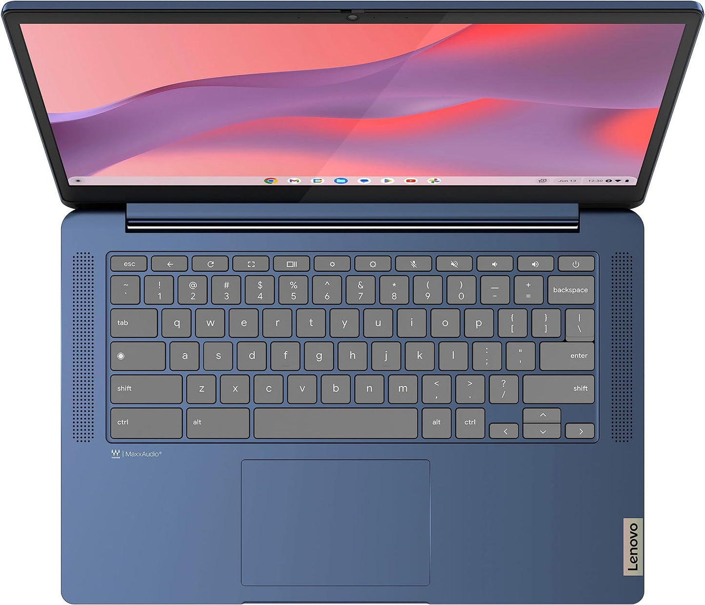 Lenovo Newest Flagship Chromebook, 14'' FHD Touchscreen Slim Thin Light Laptop Computer, 8-Core Mediatek Kompanio 520 Processor, 4GB RAM, 64GB Emmc, Wifi 6,Chrome Os+Hubxcelaccesory, Abyss Blue