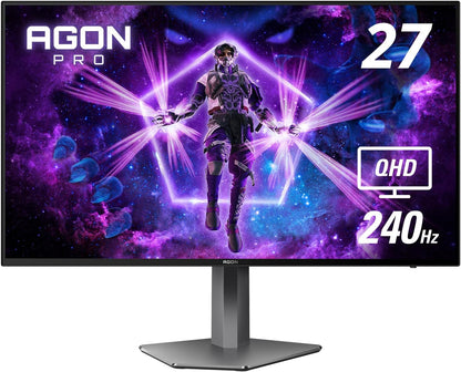 AOC GAMING CQ27G3S Frameless Curved Gaming Monitor, QHD 2K 2560x1440, 1000R VA, 165Hz 1ms, FreeSync Premium ,Black - Digital Haven