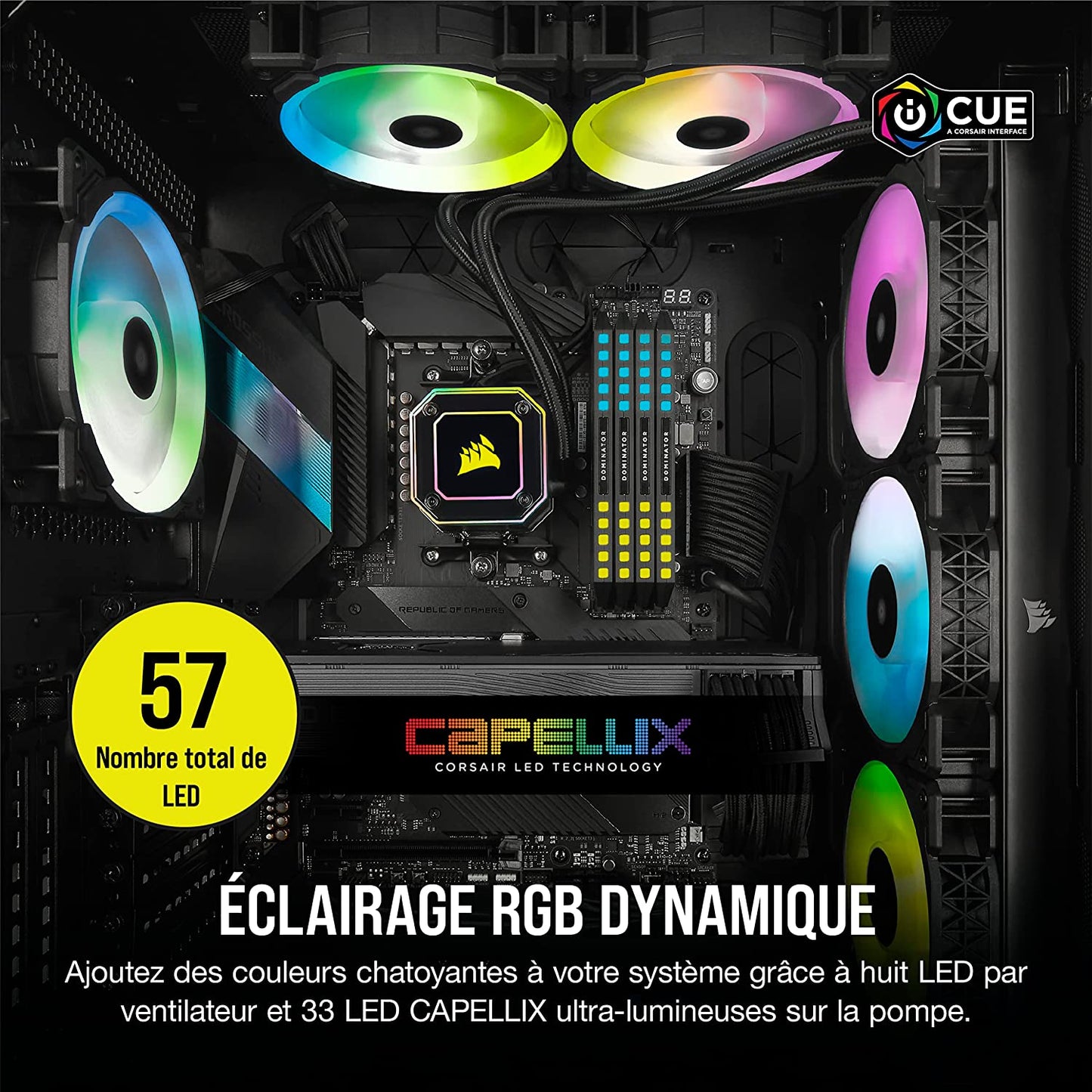 Icue H150I Elite Capellix Liquid CPU Cooler, RGB Pump + Fans, 360Mm for Radiator - Digital Haven