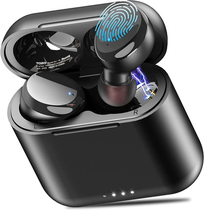T6 (Ergonomic Edition) Wireless Earbuds Bluetooth 5.3 Headphones, Ergonomic Design In-Ear Headset, 50Hrs Playtime with Wireless Charging Case, APP EQ Customisable, IPX8 Waterproof, 2024 Version