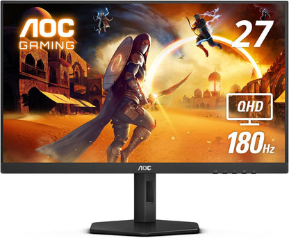 AOC GAMING CQ27G3S Frameless Curved Gaming Monitor, QHD 2K 2560x1440, 1000R VA, 165Hz 1ms, FreeSync Premium ,Black - Digital Haven