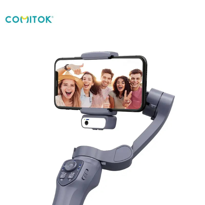 Compact Mobile Phone Gimbal Stabilizer, Summer Adjustable Smartphone Selfie Gimbal, Small Phone & Digital Camera Tripod, Gimbal Phone Stabilizer, Selfie Accessories